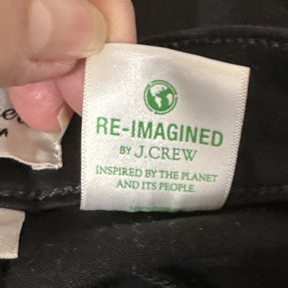 J. Crew Denim Women's 29 Vintage Straight Jeans Black Button Fly EUC Inseam 28" - Picture 11 of 16